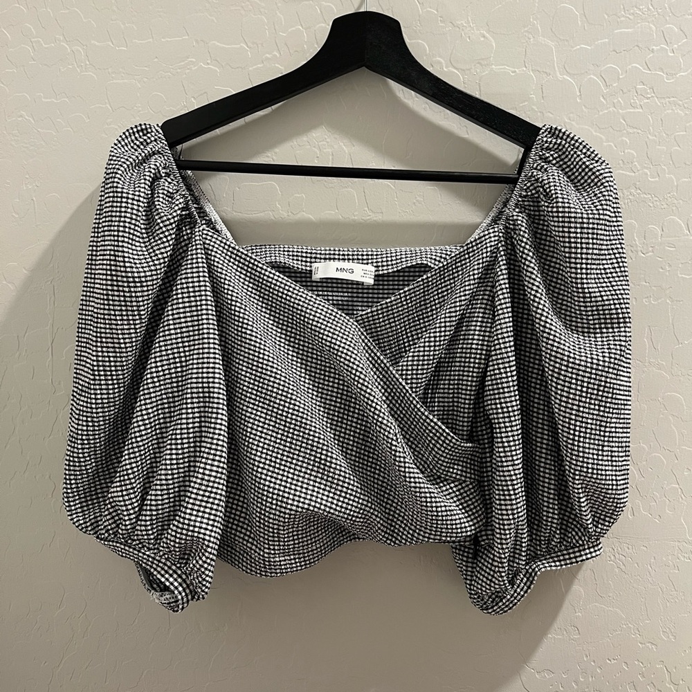 Mango gingham top